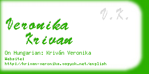 veronika krivan business card